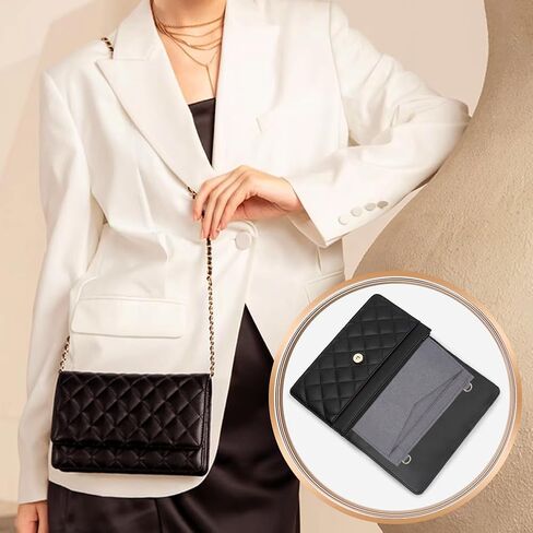 WADORN 4 ألوان من اللباد منظم إدراج المحفظة، حقيبة Envolope منظم حقيبة Pochette Crossbody تحويل عدة حقيبة يد مقسم جيب من الداخل مع حلقة D لحقيبة Envolope Bag Wallet Clutch، 7x8.2 Incn in Saudi Arabia