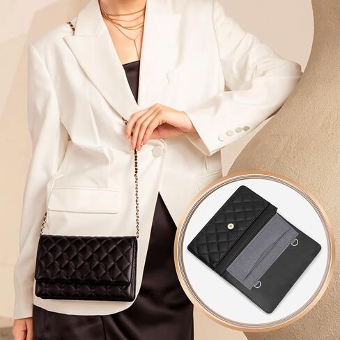 WADORN 4 ألوان من اللباد منظم إدراج المحفظة، حقيبة Envolope منظم حقيبة Pochette Crossbody تحويل عدة حقيبة يد مقسم جيب من الداخل مع حلقة D لحقيبة Envolope Bag Wallet Clutch، 7x8.2 Incn in Saudi Arabia