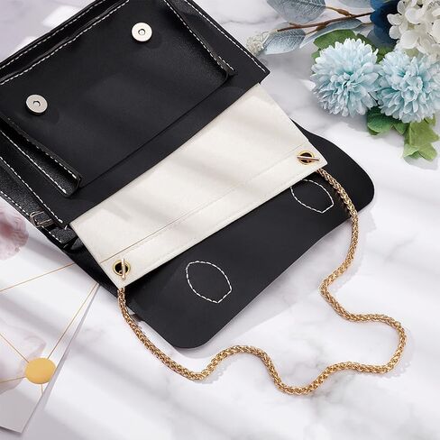 WADORN 6 Sizes Purse Organizer Insert Conversion Kit with Metal Chain, Felt Handbag Organizer Insert Women Envelope Bag Coin Wallet Conversion Accessories, Width: 3.35/5.71/6.65/8.07/8.66/10.24 Inch in Saudi Arabia