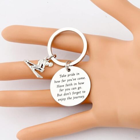 FUSTMW Skiing Keychain Ski Lover Gifts Snow Skiing Charm Gifts for Downhill Skier Gifts Skiing Accessories Keyring in Saudi Arabia