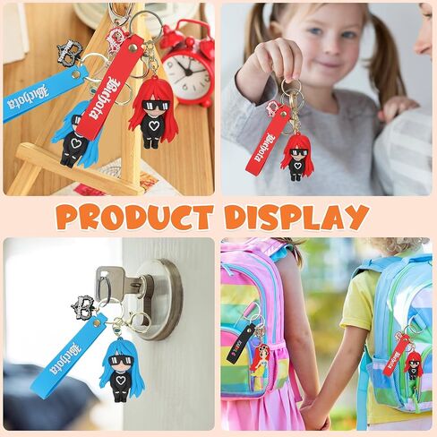 Adilymey 3 PCS Karol Keychain - Singer Keychains - Mermaid Keychain - Key Chains for Car - Cute Keychain Karol Music Keychain - Bag Accessories for Kids Gifts Birthday Gift in Kuwait