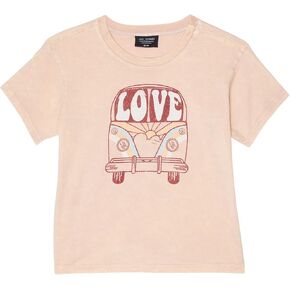 Tiny Whales Girl's Love Bus Boxy Tee (Toddler/Little Kids/Big Kids) in Saudi Arabia