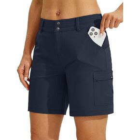 Willit Women's Golf Hiking Shorts Cargo Quick Dry Athletic Shorts Casual Summer Shorts with Pockets 7" in Saudi Arabia