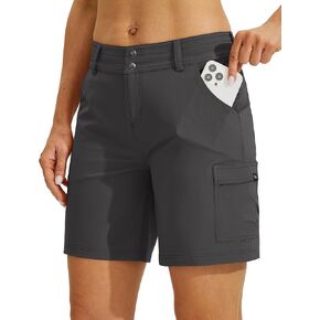 Willit Women's Golf Hiking Shorts Cargo Quick Dry Athletic Shorts Casual Summer Shorts with Pockets 7" in Kuwait