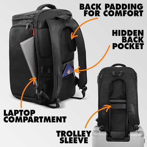 KXKS. (Kicks Kase) حذاء رياضي ممتاز وحقيبة ظهر للسفر - حقيبة رياضية للسفر للأحذية، حقيبة رياضية مثالية للصالة الرياضية، الأمتعة (أسود/أزرق) in Kuwait