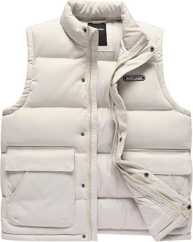 AntiColder Men's Lightweight Water-Resistant Packable Puffer Vest Windproof Coat for men in Saudi Arabia