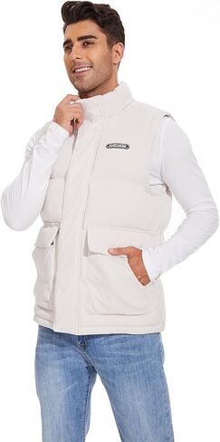 AntiColder Men's Lightweight Water-Resistant Packable Puffer Vest Windproof Coat for men in Saudi Arabia