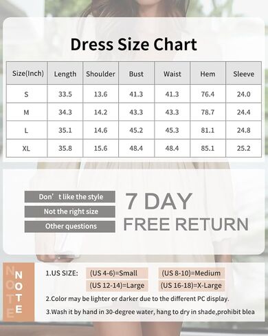 TOMYRESON Womens 2023 Deep V Neck Long Sleeve Mini Dress for Women High Rise A-line Dress Elastic Waist Casual Flowy Dress in Saudi Arabia