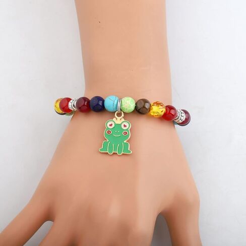 WSNANG Frog Bracelet Frog Lovers Gift Insect Animal Lover Gift You Are Braver Stronger Smarter Than You Think Message Card Jewelry in Saudi Arabia
