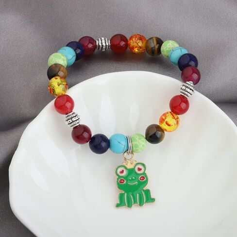 WSNANG Frog Bracelet Frog Lovers Gift Insect Animal Lover Gift You Are Braver Stronger Smarter Than You Think Message Card Jewelry in Saudi Arabia