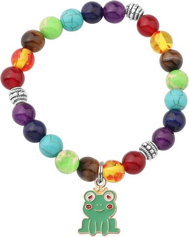 WSNANG Frog Bracelet Frog Lovers Gift Insect Animal Lover Gift You Are Braver Stronger Smarter Than You Think Message Card Jewelry in Saudi Arabia