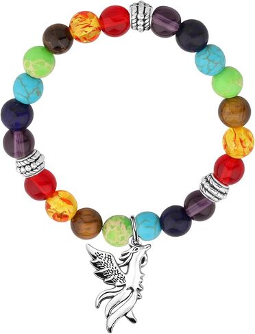 MYOSPARK Phoenix Bracelet Phoenix Bird Charm Phoenix Lover Gift Rising Phoenix Rebirth Inspirational Jewelry Gift in Saudi Arabia