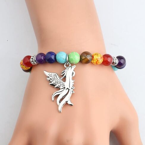 MYOSPARK Phoenix Bracelet Phoenix Bird Charm Phoenix Lover Gift Rising Phoenix Rebirth Inspirational Jewelry Gift in Saudi Arabia