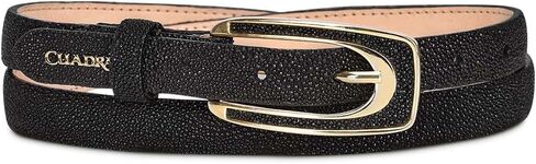 Cuadra Women's Belt in Genuine Stingray Leather Black in Saudi Arabia