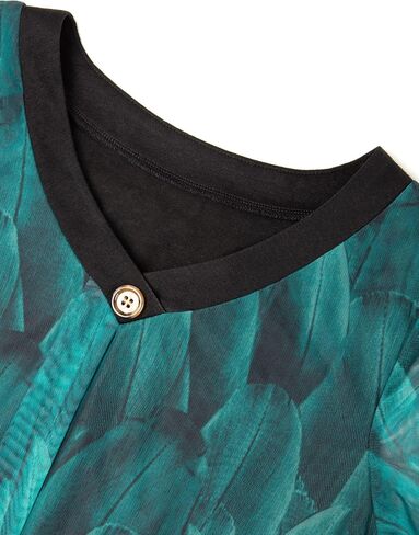 SeSe Code Womens Pleat Stretch Mesh Blouses Short Sleeve Breathable Flowy Shirts in Kuwait