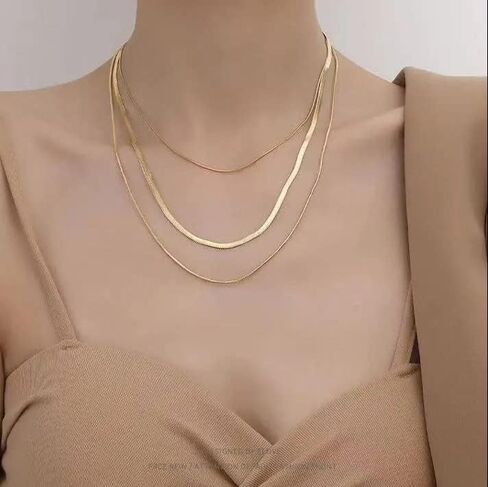 HEIMAXING Silver Sun Moon Star Pendant Layered Choker Necklaces for Women Dainty Jewelry Wedding Party Birthday Gift in Kuwait