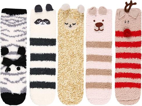 Benefeet Sox Womens Fuzzy Socks Cute Animal Fluffy Soft Socks Funny Plush Cozy Socks Warm Winter Sleep Socks Christmas Gifts in Saudi Arabia