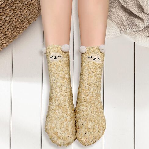 Benefeet Sox Womens Fuzzy Socks Cute Animal Fluffy Soft Socks Funny Plush Cozy Socks Warm Winter Sleep Socks Christmas Gifts in Saudi Arabia