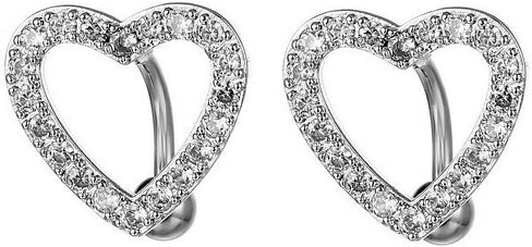 Heart Belly Button Rings Pave CZ Crystal Top Down Belly Rings 14G Surgical Steel Navel Piercing Jewelry in Saudi Arabia