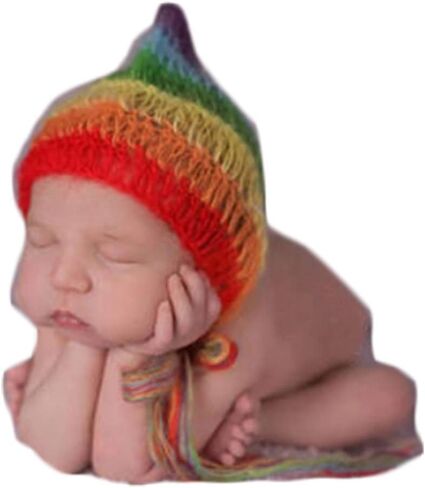 Newborn Baby Photography Shoot Props Outfits Headband Rainbow Tassel Blanket For Boy Girls Photo Props in Saudi Arabia