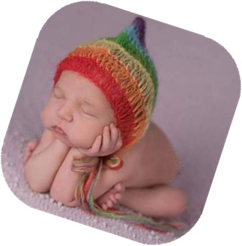 Newborn Baby Photography Shoot Props Outfits Headband Rainbow Tassel Blanket For Boy Girls Photo Props in Saudi Arabia