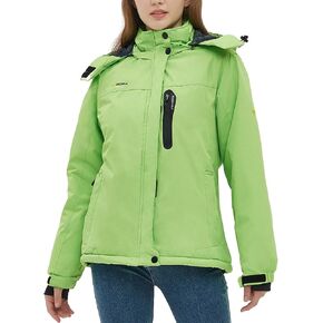 Kugnala Women‘s Waterproof Winter Jacket Skiing Warm Fleece Snow Coat Hooded Windproof Raincoat S-3XL in Kuwait