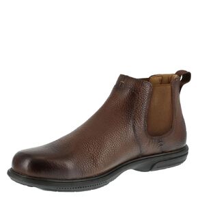 حذاء رجالي من Florsheim Work Loedin مصنوع من الفولاذ عند أصابع القدم سهل الارتداء باللون البني - عرض 9 X in Saudi Arabia