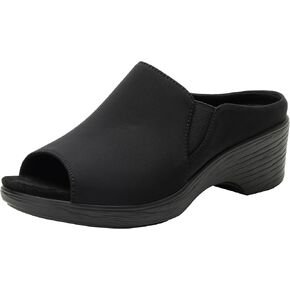 Alegria Womens Shilaine Wedge - Stylish and Versatile Open Back Heel for Endless Support - Enhanced Arch Slip Resistant Peep Toe Platform Sandal For Professionals in Kuwait