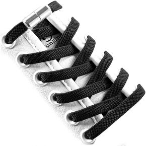 VICT POPU No Tie Elastic Shoe Laces With Laces Lock Sneakers Tieless One Size Fits All Kids & Adult Sports Flat Shoelaces