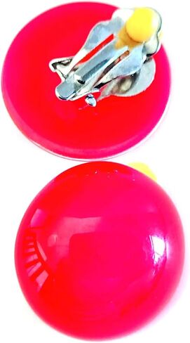 Clip-on Earrings Gumdrop Jelly Round Earrings Assorted Colors 1 inch in Saudi Arabia