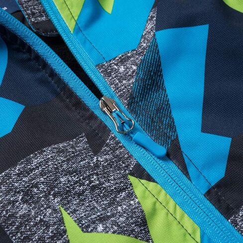ACESTAR Boys Girls Waterproof Rain Jacket Hooded Fleece Lined Light Windbreaker Outdoor Raincoats for Kids in Saudi Arabia