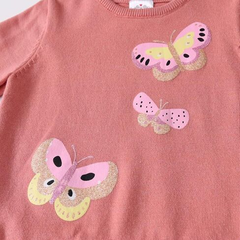 VIKITA Girls Knitted Dress Long Sleeve Sweater Tutu Tulle Party Dresses Toddler Kids Birthday Outfit in Kuwait