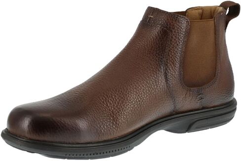 حذاء رجالي من Florsheim Work Loedin مصنوع من الفولاذ عند أصابع القدم سهل الارتداء باللون البني - عرض 9 X in Saudi Arabia