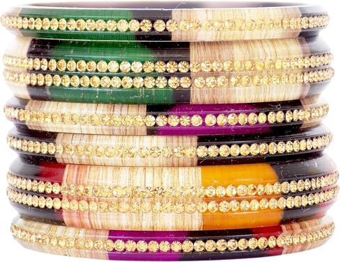 مجموعة JD'Z COLLECTION TraditionaI مجموعة أساور هندية للنساء والفتيات، أساور للحفلات العرقية، أساور مصممة لحفلات الزفاف، مجوهرات عصرية in Kuwait