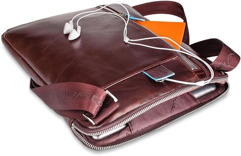 Piquadro iPad Shoulder Bag with Pocket for MP3 Player, Black in Kuwait