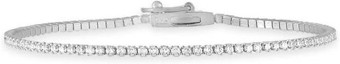ADINA EDEN 14K Gold Plated Cubic Zirconia Tennis Bracelets For Women, Sterling Silver Gold Bracelets 6.75 Inch Bracelets in Saudi Arabia