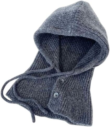 WITHMOONS Scarf Infinity Hood Winter Hat - Womens Neck Warmer Balaclava - Ribbed Knitted Hoodie Beanie YZX0230 in Kuwait