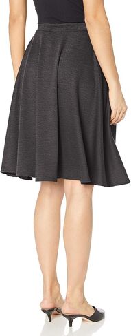 Star Vixen Women's Petite Full Knee Length Skater Skirt in Saudi Arabia