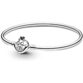 Pandora Disney Alice in Wonderland Sterling Silver Bangle with Cheshire Cat Clasp in Saudi Arabia
