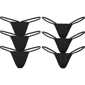 SAKVILSEC النساء القطن G-سلسلة سيور T الظهر سراويل داخلية مثير منخفضة الخصر مايكرو إغراء ينغيرييس in Kuwait