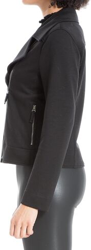 Max Studio Women's Scuba Short Moto Jacket in Saudi Arabia