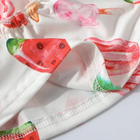 فستان صيفي للفتيات الصغيرات من NUBEEHOHO بأكمام رفرفة سوينغ للأطفال الصغار عباد الشمس فستان صيفي مطوي متدرج للأطفال من 1 إلى 7 سنوات in Kuwait