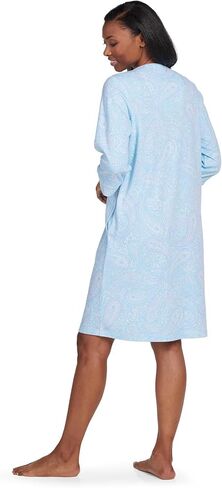 Miss Elaine Women's Interlock Knit Robe, Snap Front and Short Sleeves, Two Front Pockets, Sleepwear and Loungewear in Kuwait