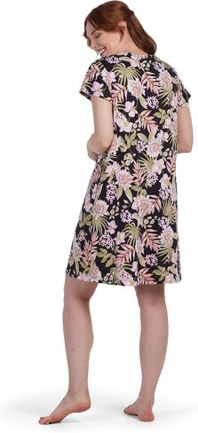 Miss Elaine Women's Interlock Knit Robe, Snap Front and Short Sleeves, Two Front Pockets, Sleepwear and Loungewear in Kuwait