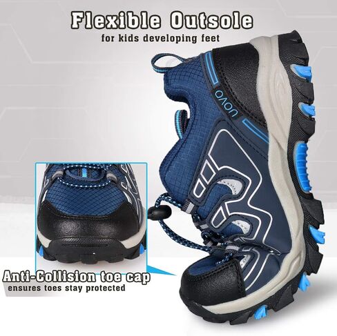 أحذية UOVO للأولاد أحذية رياضية للأولاد أحذية تنس للجري أحذية مشي مقاومة للماء للأطفال أحذية رياضية خارجية مقاومة للانزلاق (الأولاد الصغار/الكبار) in Kuwait