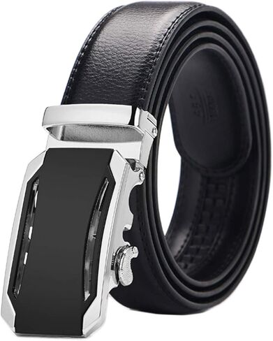 سيفيانتيا حزام بسقاطة للرجال، حزام جلد مصمم للرجال 1 3/8 انش للاحزمة الكاجوال in Kuwait