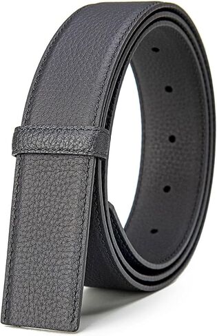 Vatee's Men’s Genuine Leather Reversible Blets Without Buckle Replacement Belt Strap 1.34" (34mm) Wide in Saudi Arabia
