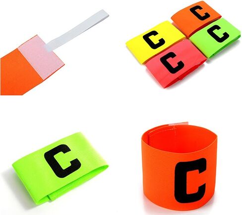 Wrzbest Captain's Armband Soccer Football Rugby Captain Armbands for Youth and Adult,Anti-Drop Design - Pack of 6 in Saudi Arabia
