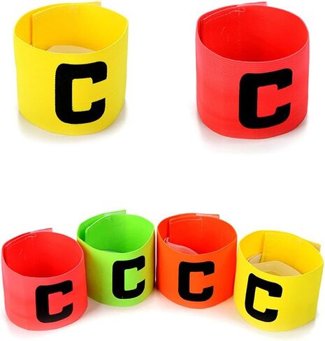 Wrzbest Captain's Armband Soccer Football Rugby Captain Armbands for Youth and Adult,Anti-Drop Design - Pack of 6 in Saudi Arabia