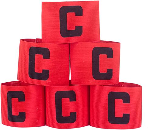 Wrzbest Captain's Armband Soccer Football Rugby Captain Armbands for Youth and Adult,Anti-Drop Design - Pack of 6 in Saudi Arabia